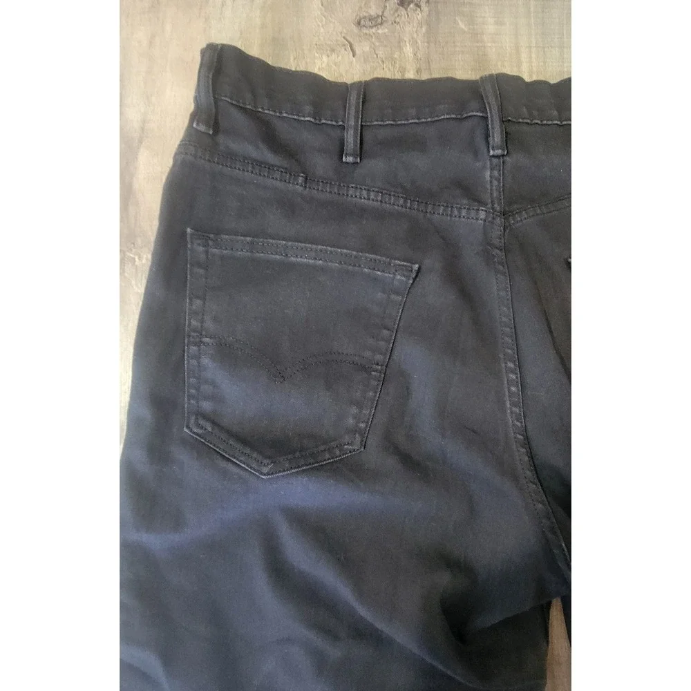 Levis 569 Shorts Mens 38 Black Denim  Loose Fit Long 11